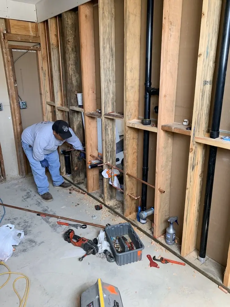 Commercial rough-in plumbing for Water Heater Replacement in Camp Washington